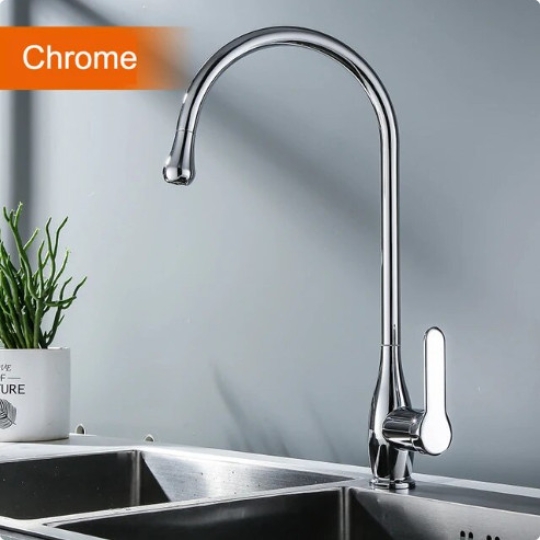 Vòi rửa chén nóng lạnh inox sus 304 mạ crome